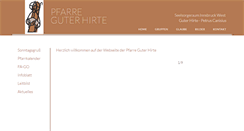 Desktop Screenshot of pfarre-guterhirte.at