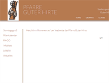 Tablet Screenshot of pfarre-guterhirte.at